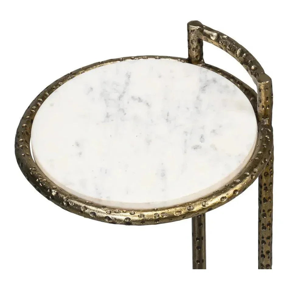 Gibson Round End Table - LOOMLAN - Sarreid - Side Tables