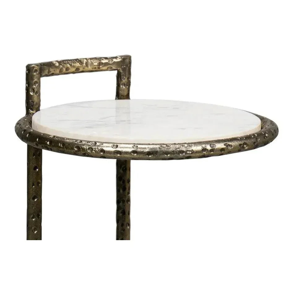 Gibson Round End Table - LOOMLAN - Sarreid - Side Tables