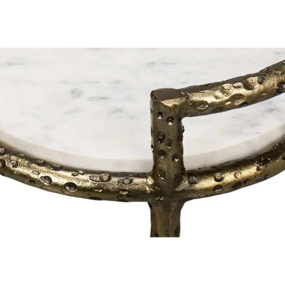 Gibson Round End Table - LOOMLAN - Sarreid - Side Tables