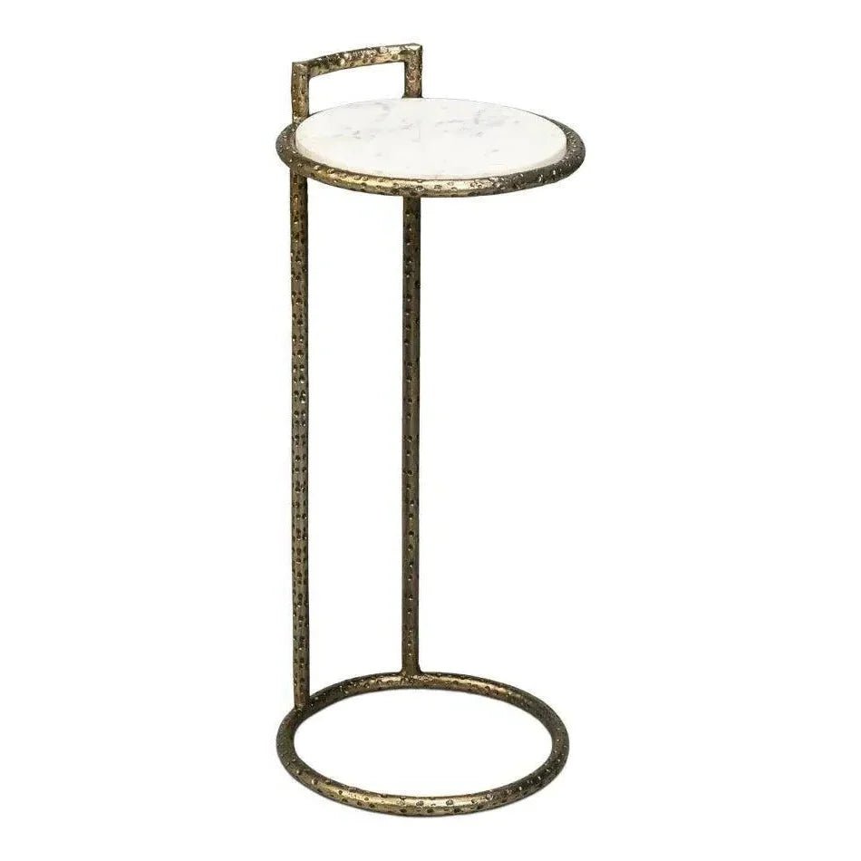 Gibson Round End Table - LOOMLAN - Sarreid - Side Tables