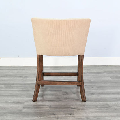 Gibson White Fabric Counter Stool 2PC