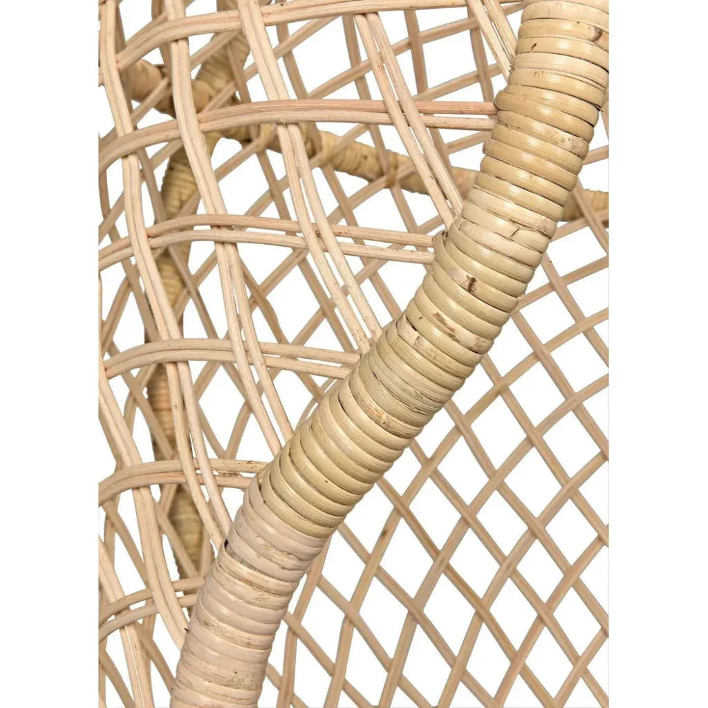 Gigi Birch and Rattan Arm Chair - LOOMLAN - Noir - Accent Chairs