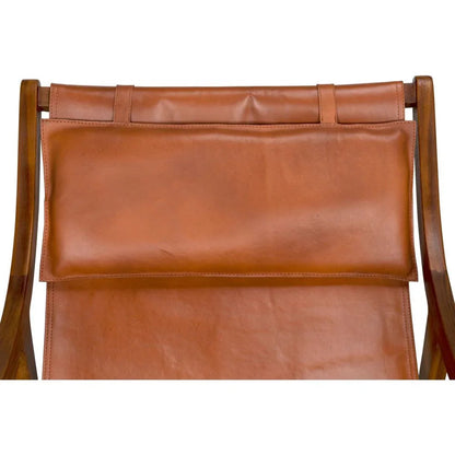 Gilberto Teak Wood Framed Club Chair - LOOMLAN - Noir - Club Chairs