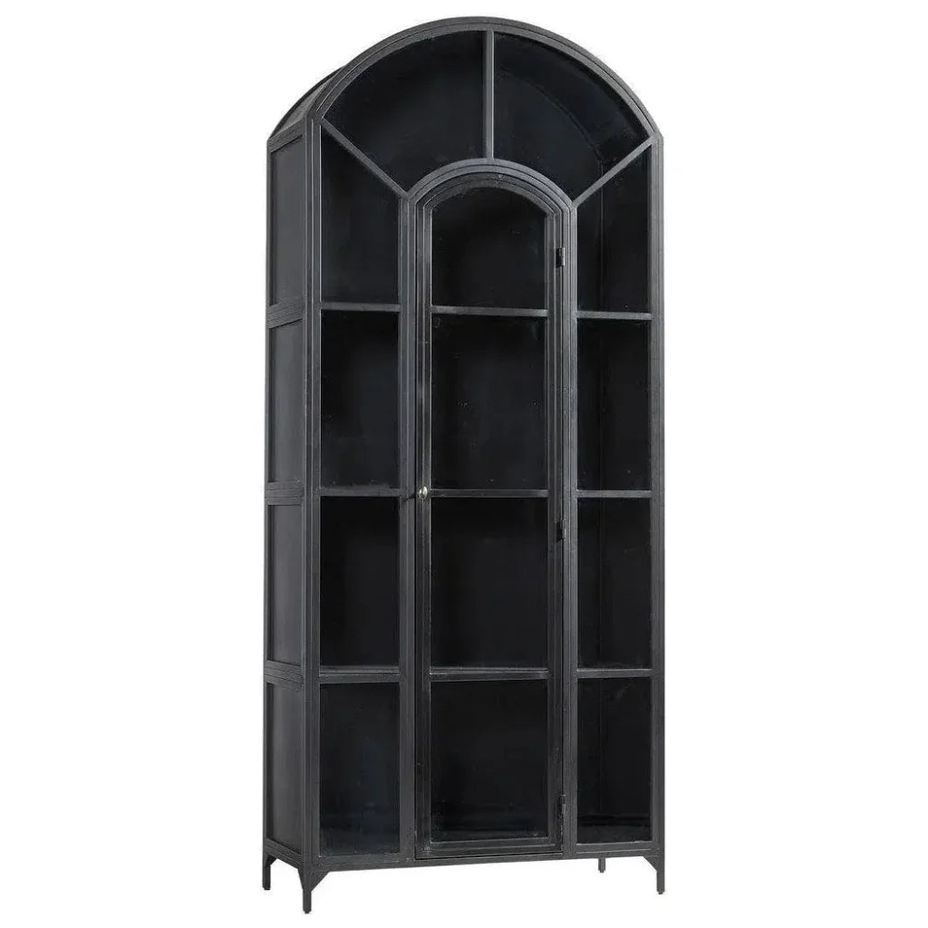 Gilborne Arched Iron Cabinet - LOOMLAN - Furniture Classics - Buffets & Curios