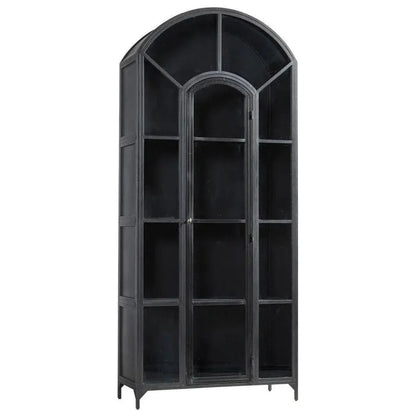 Gilborne Arched Iron Cabinet - LOOMLAN - Furniture Classics - Buffets & Curios