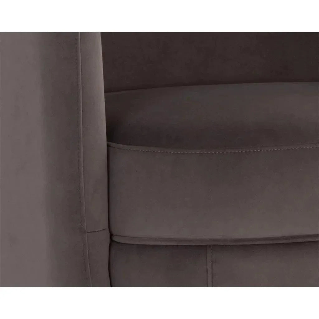 Gilley Fabric Swivel Lounge Chair - LOOMLAN - SUNPAN - Club Chairs