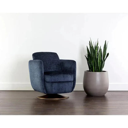 Gilley Fabric Swivel Lounge Chair - LOOMLAN - SUNPAN - Club Chairs