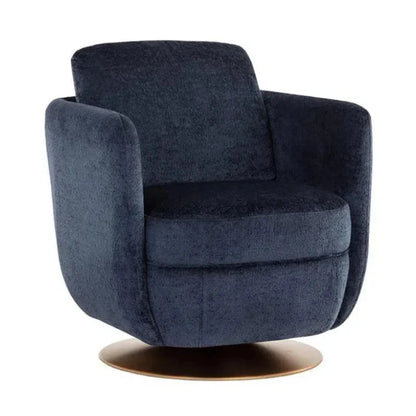 Gilley Fabric Swivel Lounge Chair - LOOMLAN - SUNPAN - Club Chairs