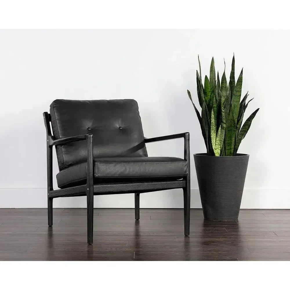 Gilmore Leather Lounge Chair - LOOMLAN - SUNPAN - Accent Chairs