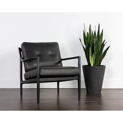 Gilmore Leather Lounge Chair - LOOMLAN - SUNPAN - Accent Chairs