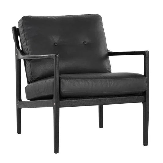 Gilmore Leather Lounge Chair - LOOMLAN - SUNPAN - Accent Chairs