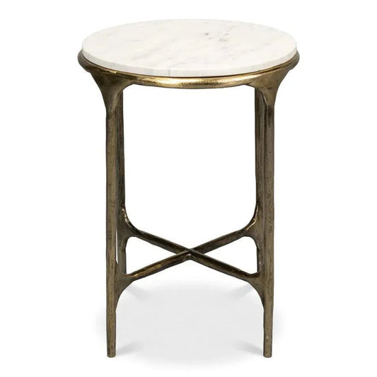 Gimlet Round End Table - LOOMLAN - Sarreid - Side Tables
