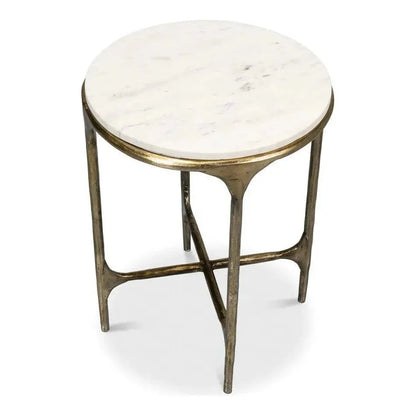 Gimlet Round End Table - LOOMLAN - Sarreid - Side Tables