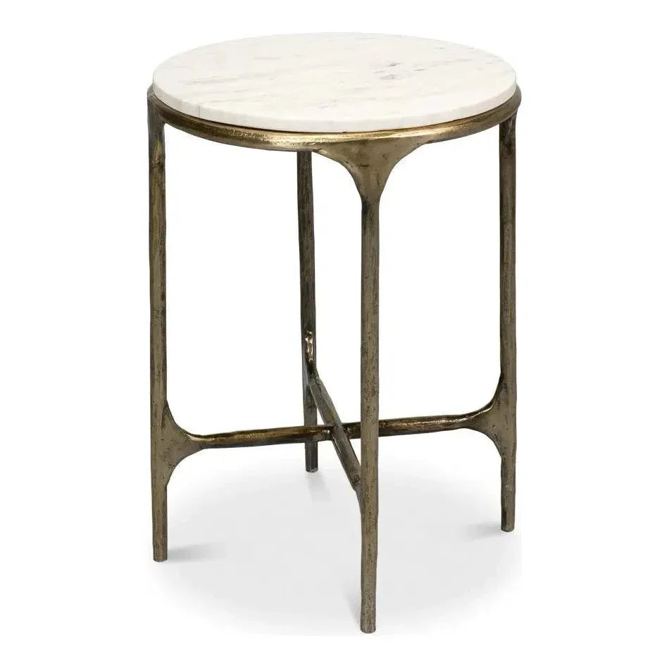 Gimlet Round End Table - LOOMLAN - Sarreid - Side Tables