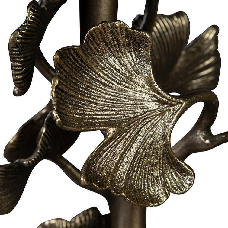 Ginkgo Granite Topped Round End Table - LOOMLAN - Furniture Classics - Side Tables