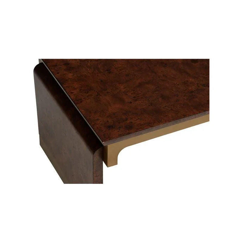 Gion Brass Rectangular Cocktail Table - LOOMLAN - Wildwood - Coffee Tables