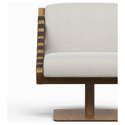 Girona Fabric Elegance Swivel Club Chair - LOOMLAN - Urbia - Club Chairs