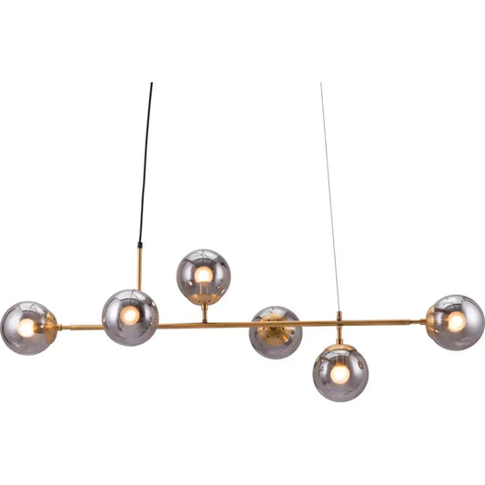 Gisela Ceiling Lamp Brass - LOOMLAN - Zuo Modern - Chandeliers