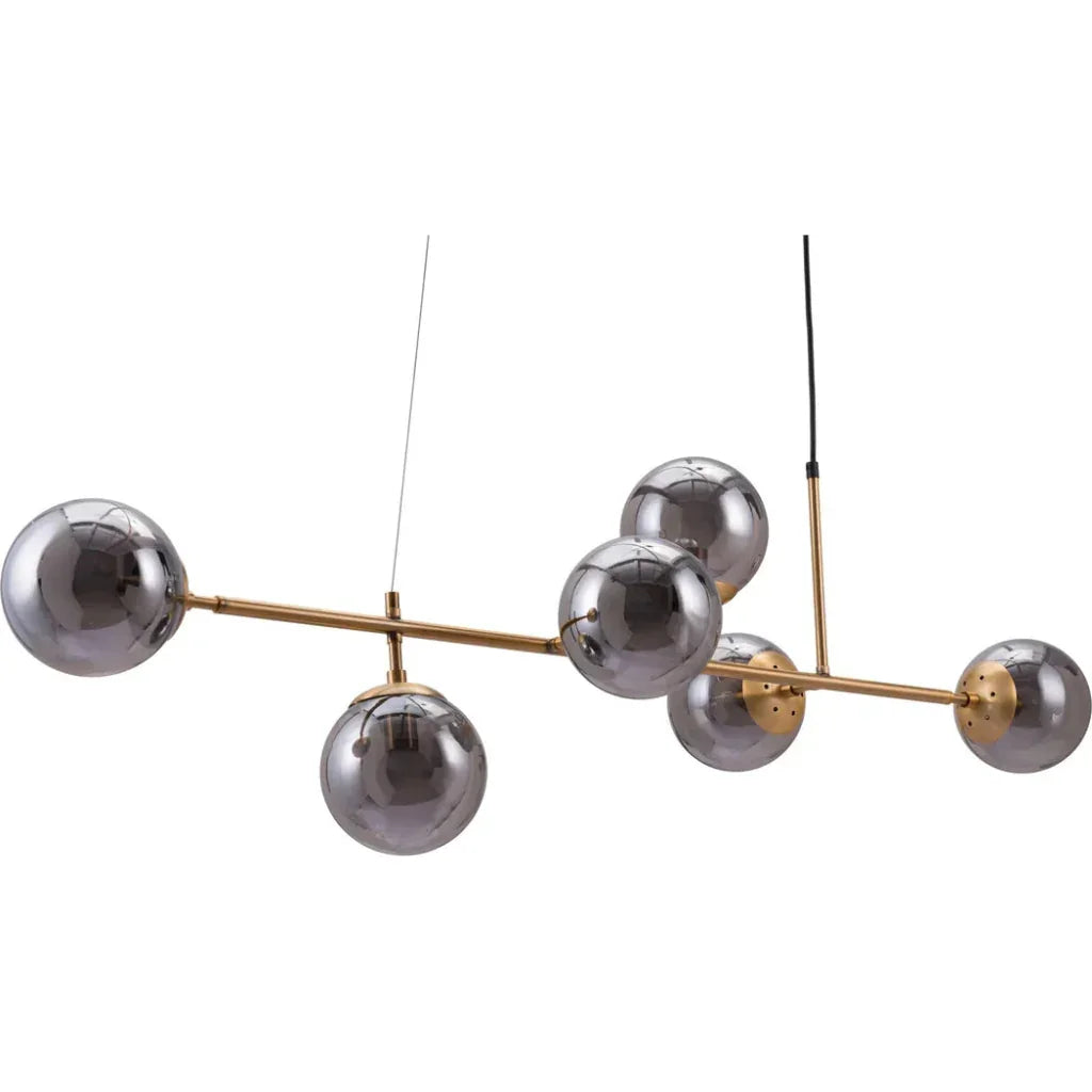 Gisela Ceiling Lamp Brass - LOOMLAN - Zuo Modern - Chandeliers