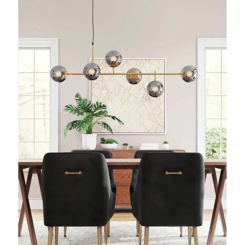 Gisela Ceiling Lamp Brass - LOOMLAN - Zuo Modern - Chandeliers