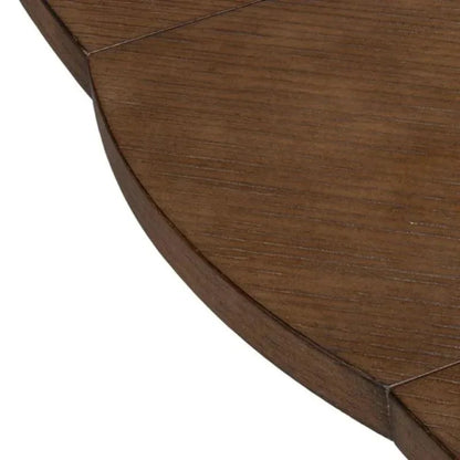 Giselle Jupe Extendable Round Dining Table-Dining Tables-Sarreid-LOOMLAN