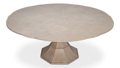 Giselle Jupe Extendable Wooden Dining Table-Dining Tables-Sarreid-LOOMLAN