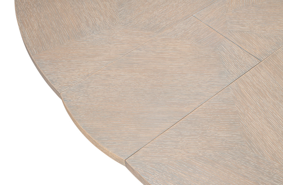 Giselle Jupe Extendable Wooden Dining Table-Dining Tables-Sarreid-LOOMLAN