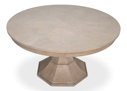 Giselle Jupe Extendable Wooden Dining Table-Dining Tables-Sarreid-LOOMLAN