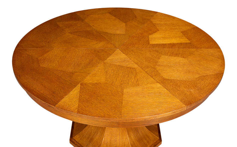 Giselle Jupe Extendable Wooden Dining Table-Dining Tables-Sarreid-LOOMLAN