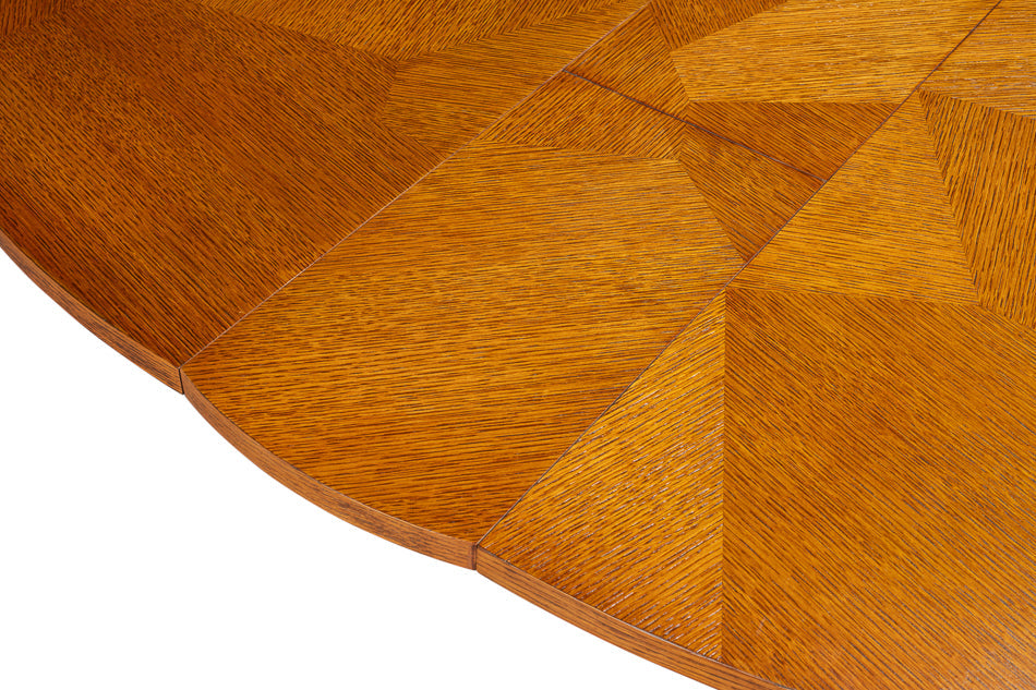 Giselle Jupe Extendable Wooden Dining Table-Dining Tables-Sarreid-LOOMLAN