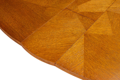 Giselle Jupe Extendable Wooden Dining Table-Dining Tables-Sarreid-LOOMLAN