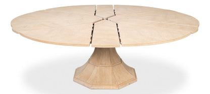 Giselle Jupe Extendable Wooden Dining Table-Dining Tables-Sarreid-LOOMLAN