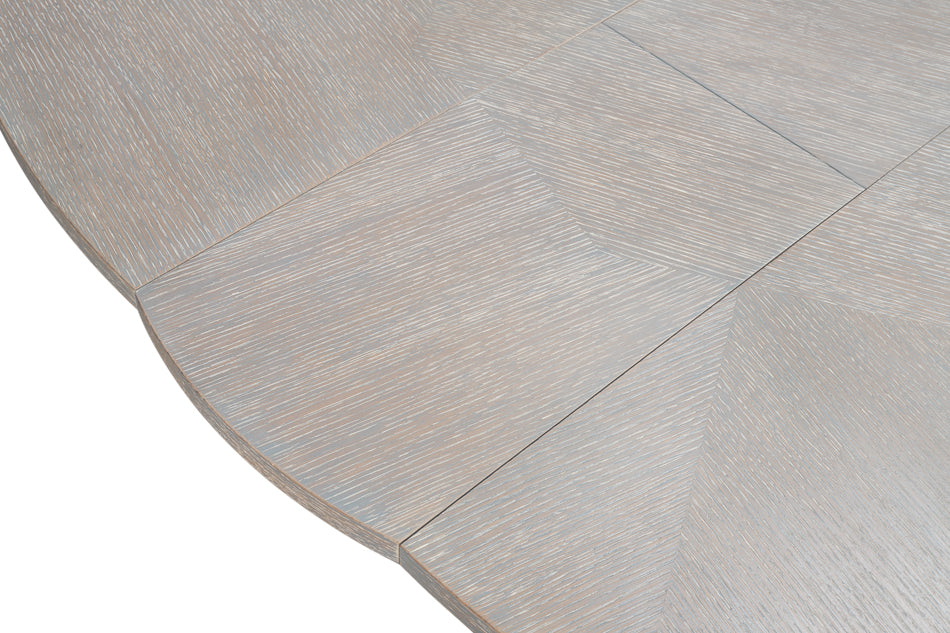 Giselle Jupe Extendable Wooden Dining Table-Dining Tables-Sarreid-LOOMLAN