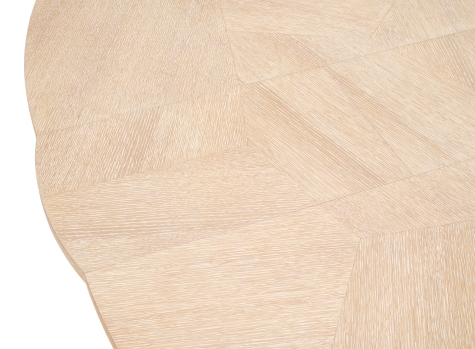 Giselle Jupe Extendable Wooden Dining Table-Dining Tables-Sarreid-LOOMLAN