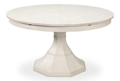 Giselle Jupe Wooden Round Dining Table-Dining Tables-Sarreid-LOOMLAN