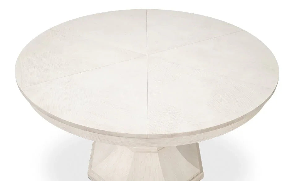 Giselle Jupe Wooden Round Dining Table-Dining Tables-Sarreid-LOOMLAN