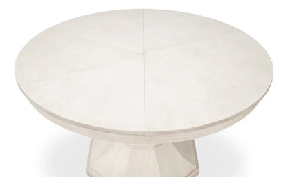 Giselle Jupe Wooden Round Dining Table-Dining Tables-Sarreid-LOOMLAN