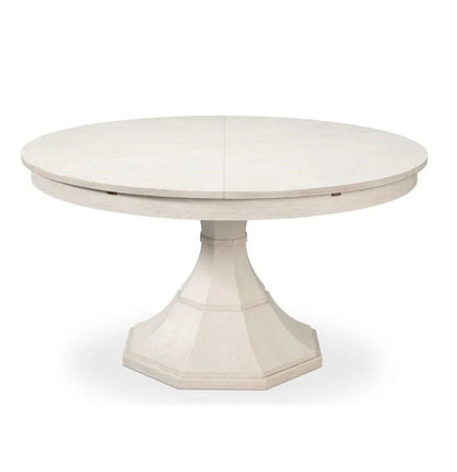 Giselle Jupe Wooden Round Dining Table-Dining Tables-Sarreid-Large-LOOMLAN