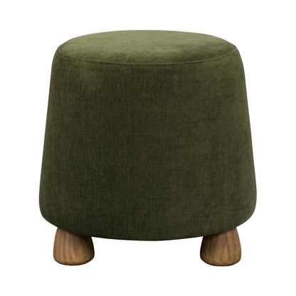 Giselle Performance Fabric Round Ottoman - LOOMLAN - LH Imports - Ottomans