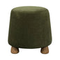 Giselle Performance Fabric Round Ottoman - LOOMLAN - LH Imports - Ottomans