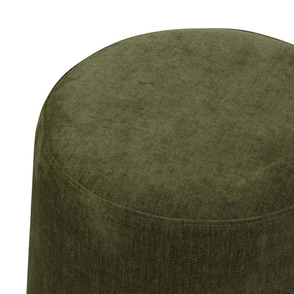 Giselle Performance Fabric Round Ottoman - LOOMLAN - LH Imports - Ottomans