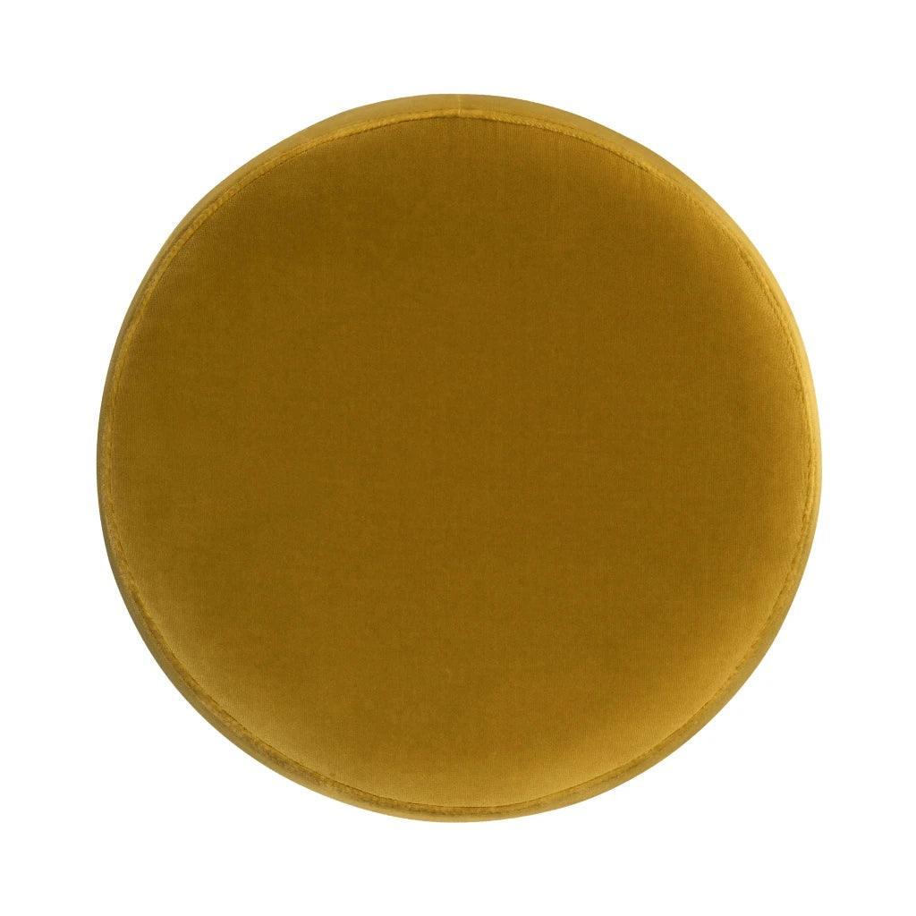 Giselle Performance Fabric Round Ottoman - LOOMLAN - LH Imports - Ottomans