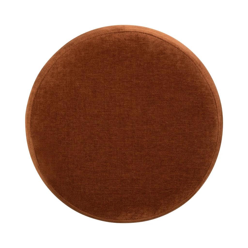 Giselle Performance Fabric Round Ottoman - LOOMLAN - LH Imports - Ottomans
