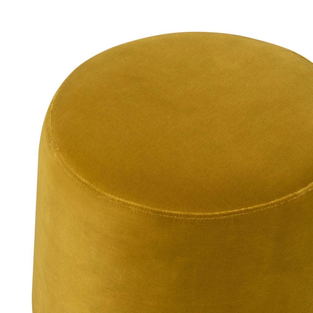 Giselle Performance Fabric Round Ottoman - LOOMLAN - LH Imports - Ottomans