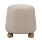 Giselle Performance Fabric Round Ottoman - LOOMLAN - LH Imports - Ottomans