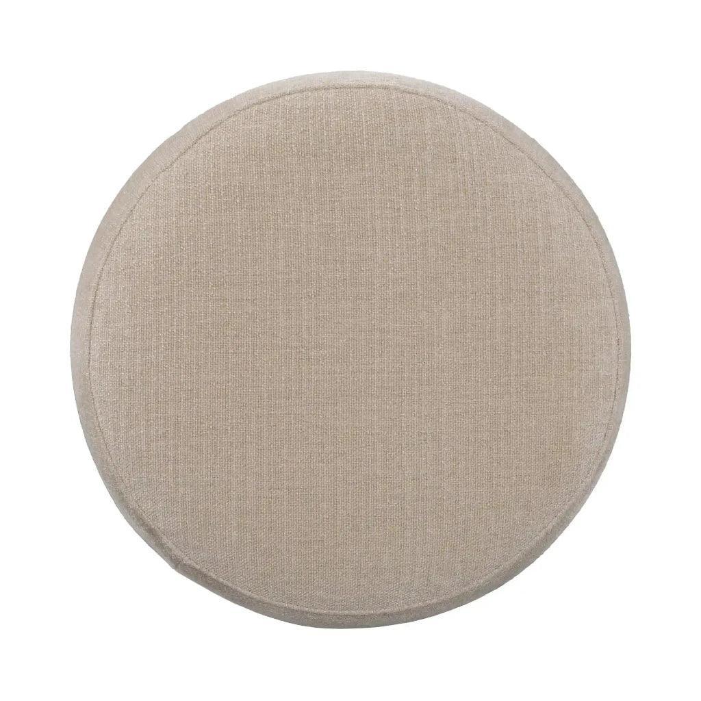 Giselle Performance Fabric Round Ottoman - LOOMLAN - LH Imports - Ottomans