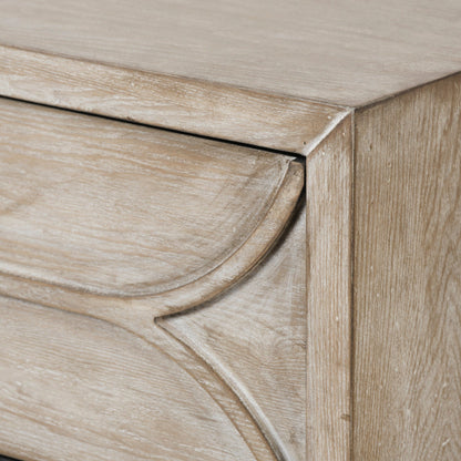 Giselle Three Drawers Wooden Accent Cabinet