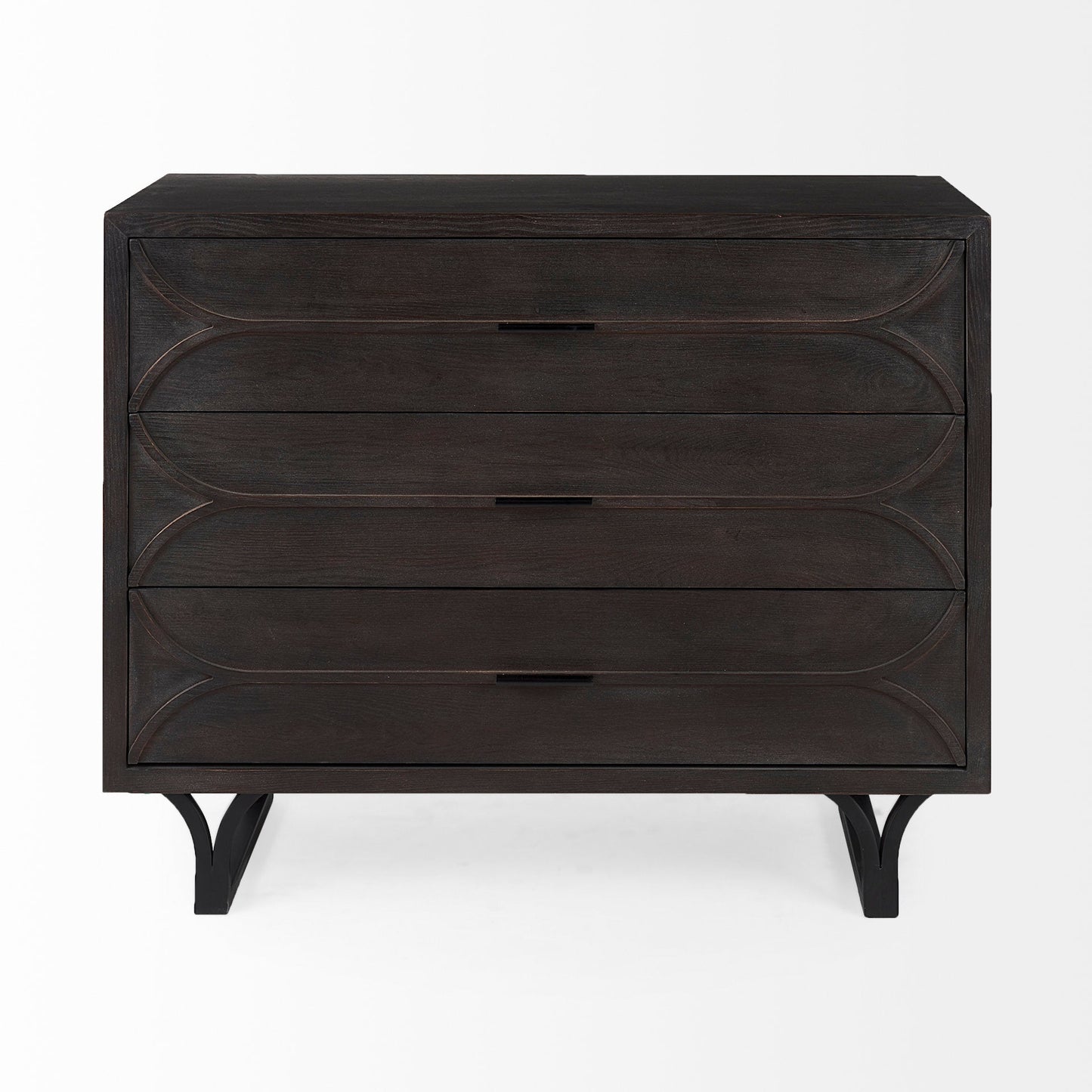 Giselle Three Drawers Wooden Accent Cabinet