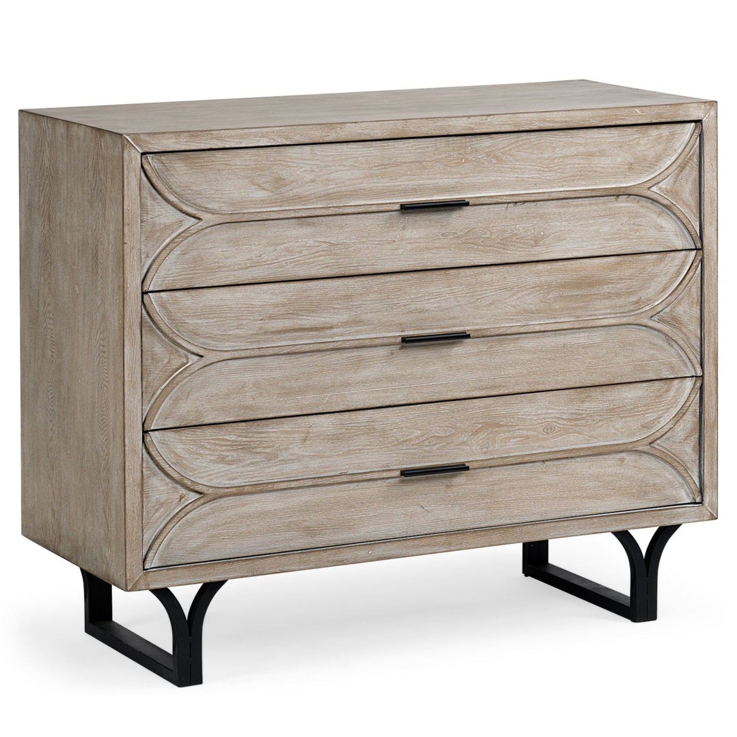 Giselle Three Drawers Wooden Accent Cabinet
