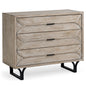 Giselle Three Drawers Wooden Accent Cabinet